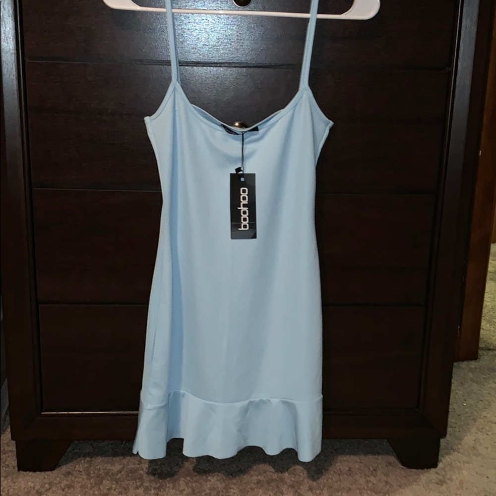 Baby blue Boohoo mini dress